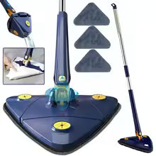 360° Rotatable Adjustable Triangle Cleaning Mop (Self-Wringing)
